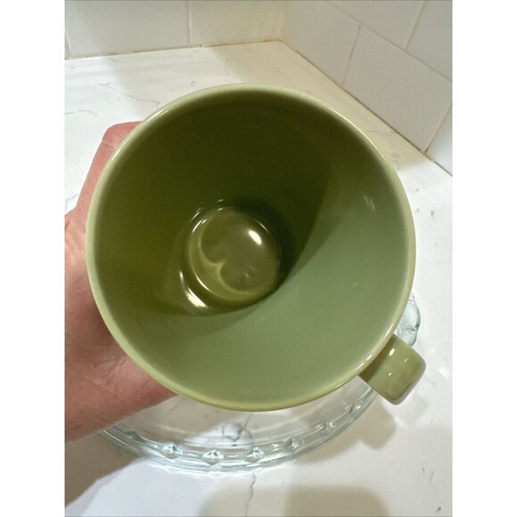 STARBUCKS 2009 Design House Stockholm 12 oz. Ceramic Mug Ribbed Safe Olive Green - Picture 9 of 10